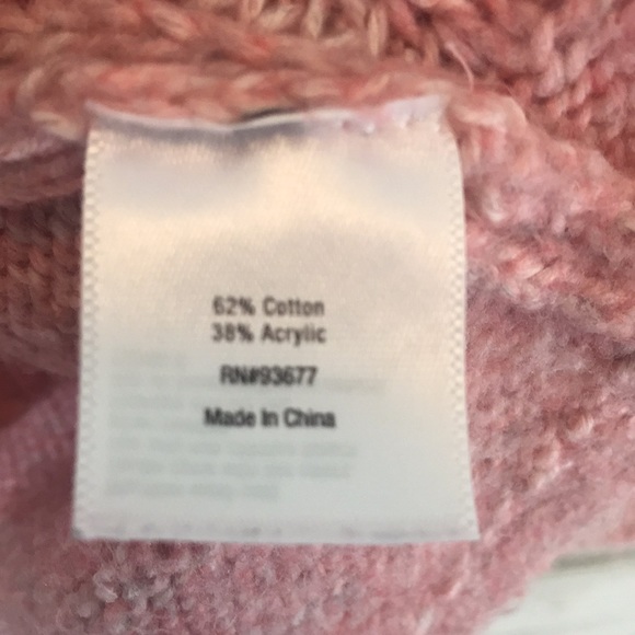 A.N.A. Pink Cable knit Mock Neck Sweater XL - Picture 9 of 14